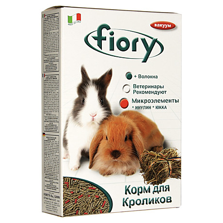 Fiory Pellettato корм для кроликов, гранулированный 850г