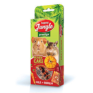 Happy Jungle Prestige Лакомство для грызунов Зерновая корзинка мёд+овощи 3шт