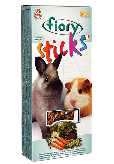Fiory Sticks Палочки для кроликов и морских свинок с овощами 100г
