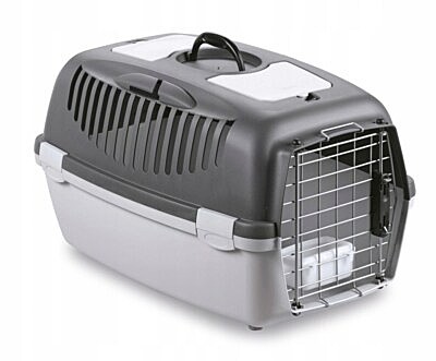 Stefanplast Переноска Gulliver 3 DELUX с металл.дверцей и поилкой до 12кг 61*40*38см