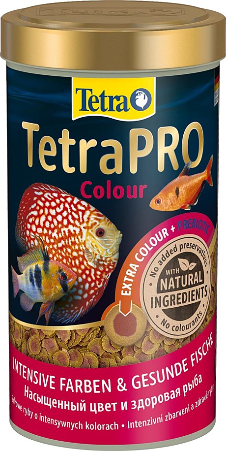 TetraPRO Color Высокопитательный полноценный премиум-корм для улучшения окраса (чипсы) 500мл