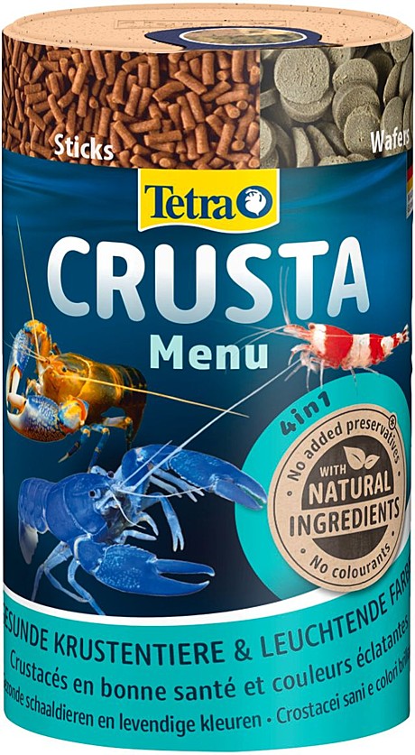 Tetra Crusta Menu 4 вида корма для раков и креветок 100мл