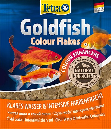 Tetra Goldfish Colour Корм в виде хлопьев для усиления окраса золотых рыбок 12г