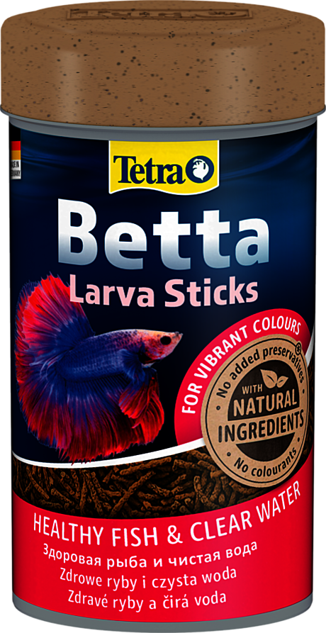Tetra Betta LarvaSticks Cбалансированный корм для петушков и других лабиринтовых рыб 100мл