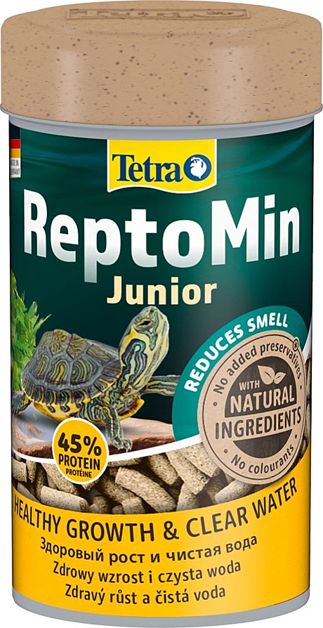 Tetra ReptoMin Junior Основной корм для молодых водных черепах, палочки 100мл