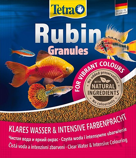 Tetra Rubin Granules Корм в гранулах для улучшения и поддержания окраса всех видов рыб 15г