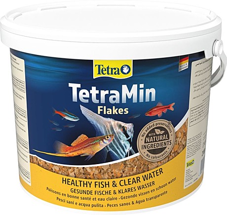 TetraMin Основной корм для всех видов аквариумных рыб (хлопья) 10л