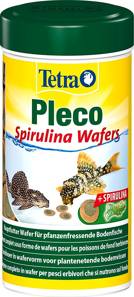 Tetra Pleco Spirulina Wafers Корм для сомов и донной рыбы (пластинки) 250мл