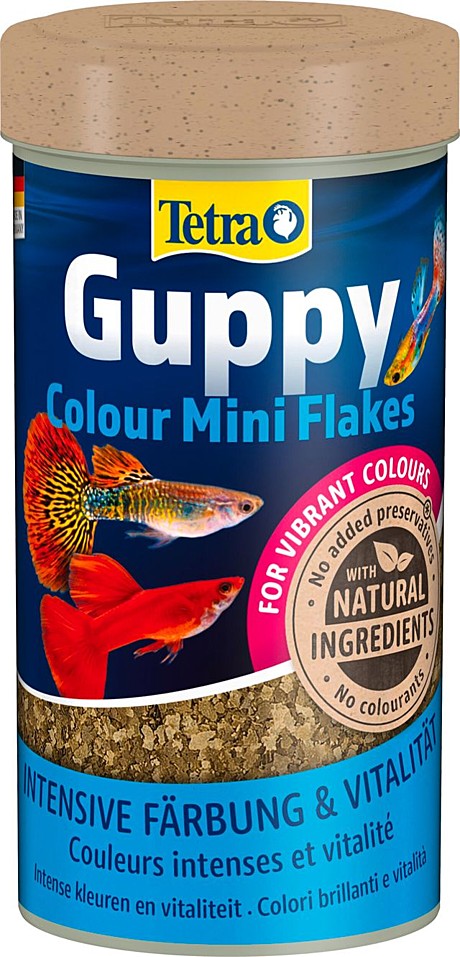 Tetra Guppy Color Mini Flakes Основной корм для поддержания окраса для гуппи 250мл