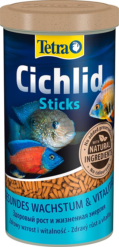 Tetra Cichlid Sticks Основной корм для цихлид и других крупных рыб (палочки) 250мл
