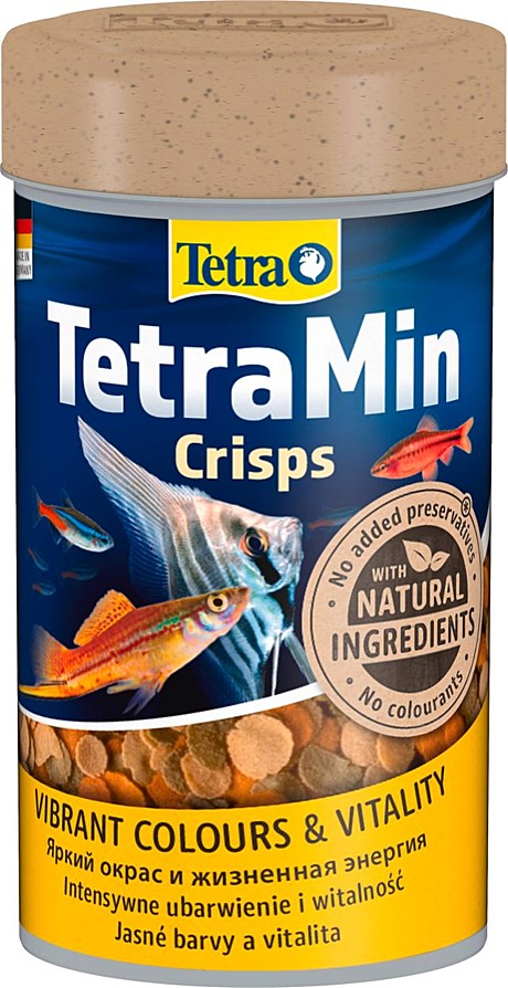TetraMin Crisps Основной корм для всех видов аквариумных рыб (чипсы) 100мл