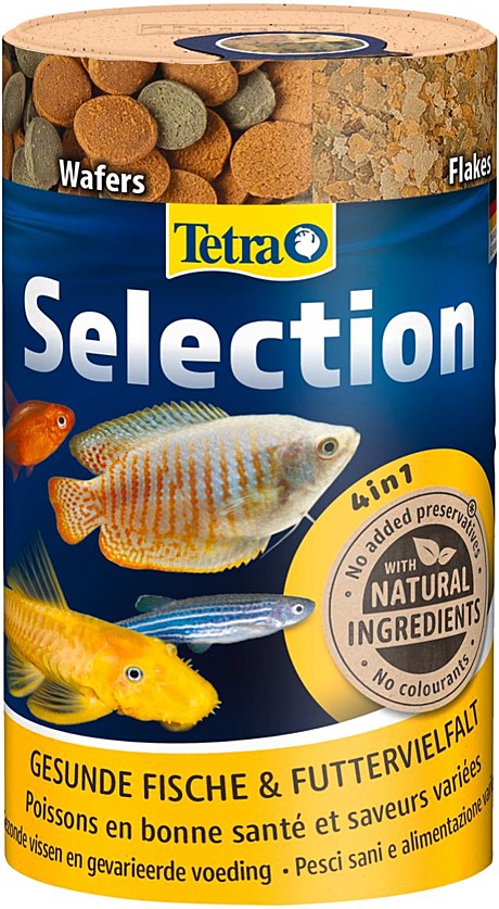 Tetra Selection 4 разных корма для всех видов рыб 100мл