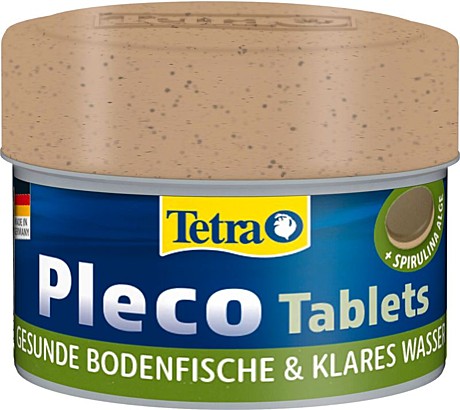 Tetra Pleco Tablets Основной корм для любых видов травоядных донных рыб, 58таб.
