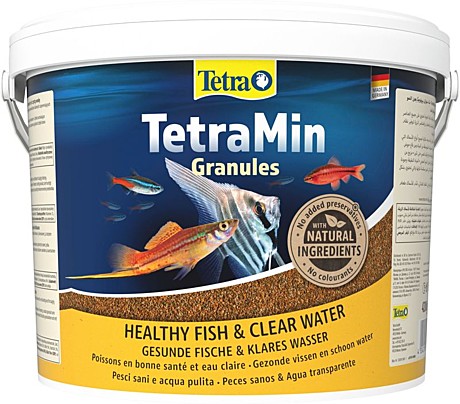 TetraMin Granules Основной корм в виде гранул для всех видов аквариумных рыб 10л