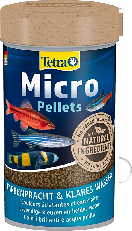 Tetra Micro Pellets Корм в виде микро пеллетов для небольших рыб 100мл
