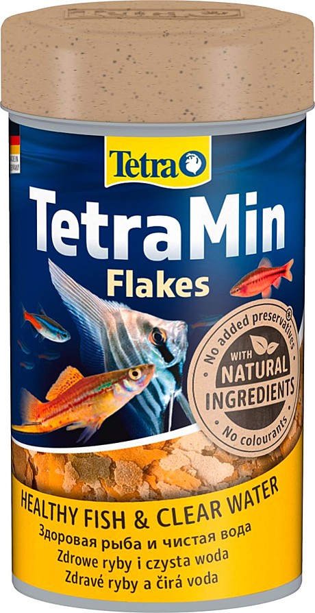 TetraMin Основной корм для всех видов аквариумных рыб (хлопья) 100мл