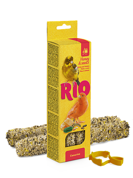 Rio Палочки для канареек с медом и полезными семенами 2х40г