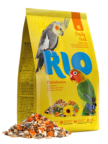 Rio Корм для средних попугаев основной 500г