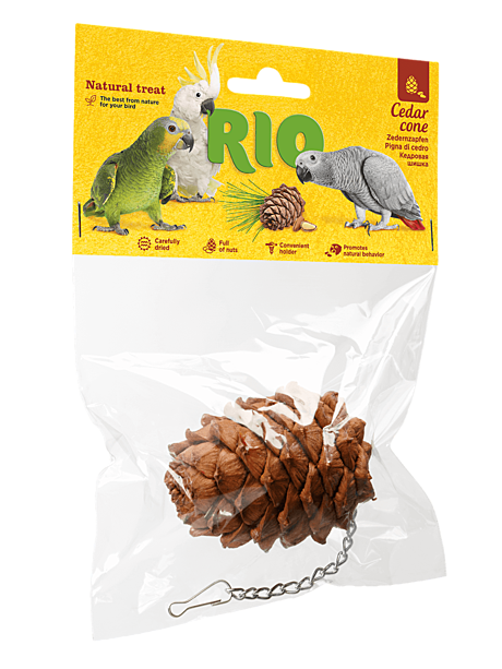 Rio Лакомство-игрушка Кедровая шишка для средних и крупных попугаев