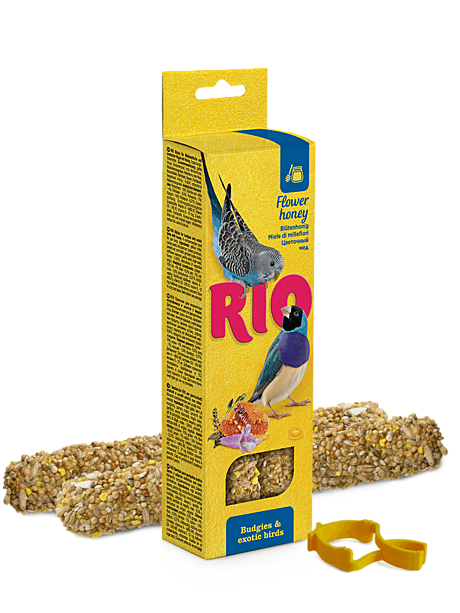 Rio Палочки для волнистых попугаев и экзотов с медом 2х40г