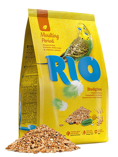 Rio Корм для волнистых попугайчиков в период линьки 500г
