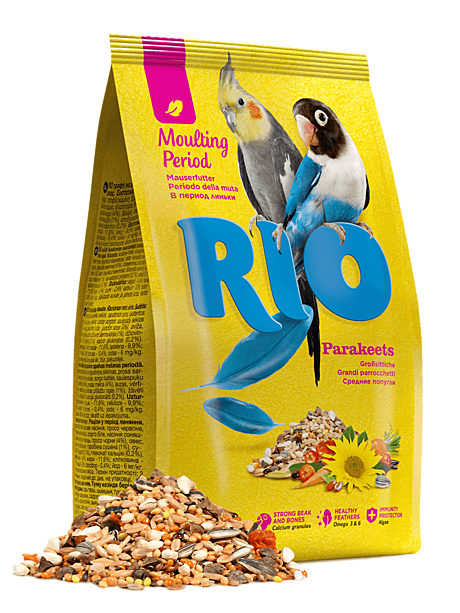 Rio Корм для средних попугаев в период линьки 1кг