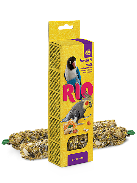Rio Палочки для средних попугаев с медом и орехами 2х75г
