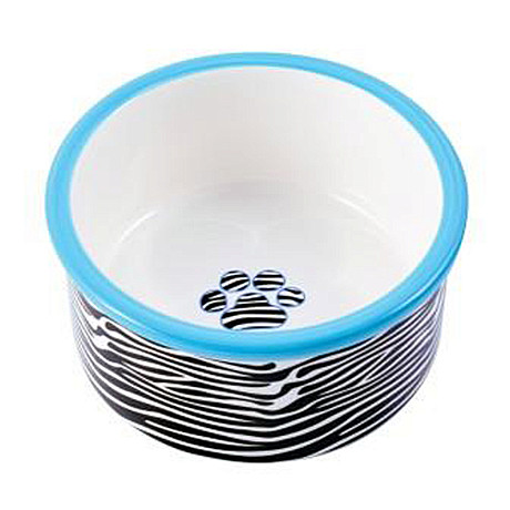 Mr.Kranch Миска керамическая для собак Зебра 600мл