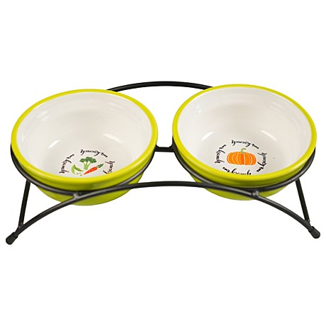 Mr.Kranch Миски на подставке для собак и кошек двойные 