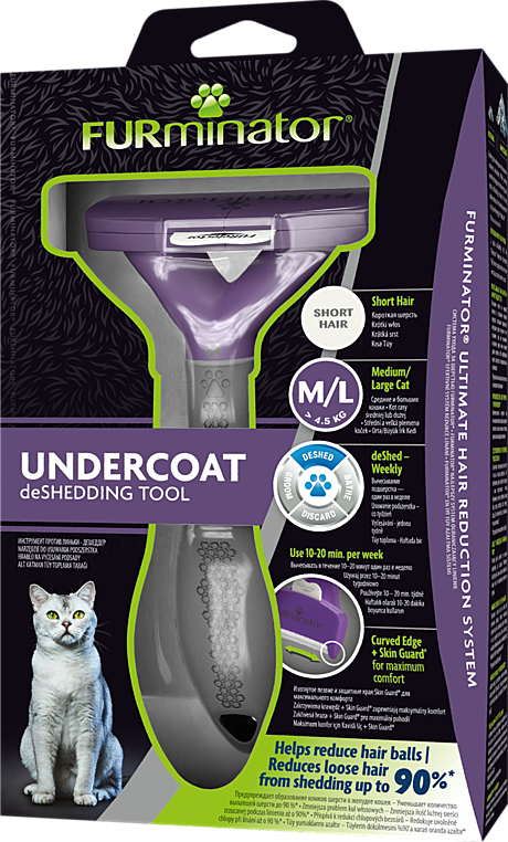 FURminator M/L Для больших кошек короткошерстных пород