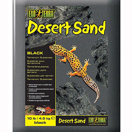Exo Terra Desert Sand Black Песок для террариумов, черный 4,5кг