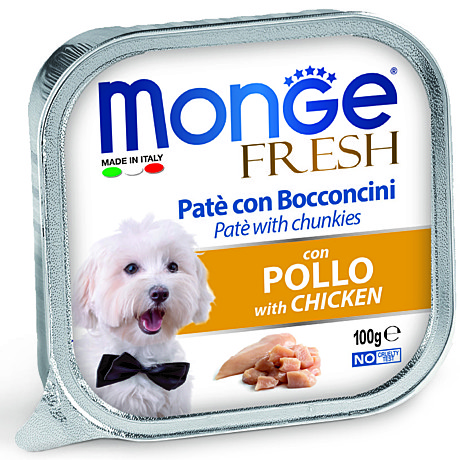 Monge Dog Fresh Консервы для взрослых собак, Курица 100г