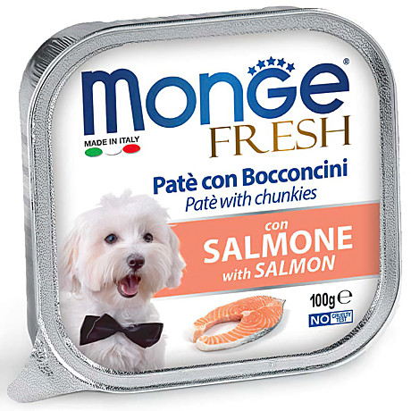 Monge Dog Fresh Консервы для взрослых собак, Лосось 100г