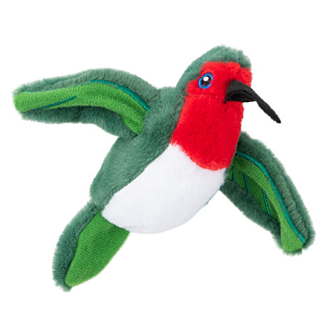 Mr.Kranch Игрушка для кошек Птичка плюшевая с кошачьей мятой, зеленая 7,5см