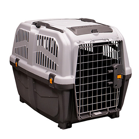 MPS переноска SKUDO 4 с металлической дверцей с замком, серая 68х48х51h см