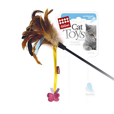 GiGwi FEATHER TEASER Игрушка для кошек 