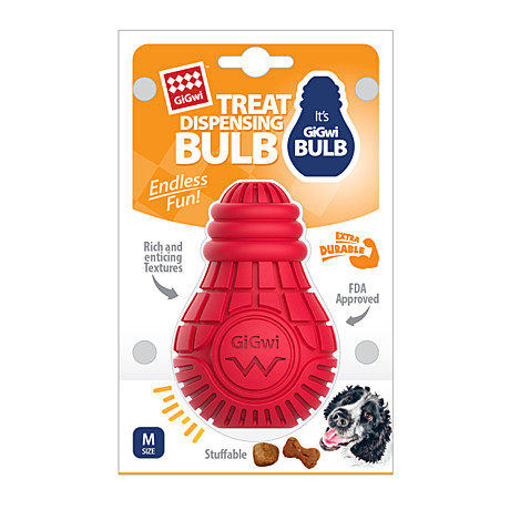 GiGwi BULB RUBBER Игрушка для собак Резиновая лампочка 10,5см