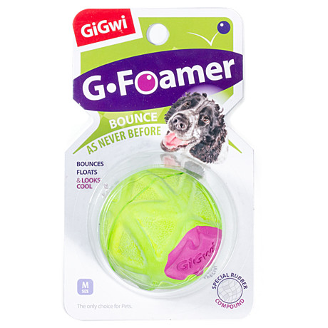 GiGwi G-FOAMER Игрушка для собак Мячик полнотелый 6,5см