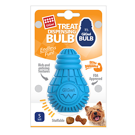GiGwi BULB RUBBER Игрушка для собак Резиновая лампочка 8,5см