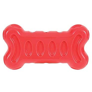 ZOLUX Игрушка для собак Кость, термопластичная резина 15см (красная)