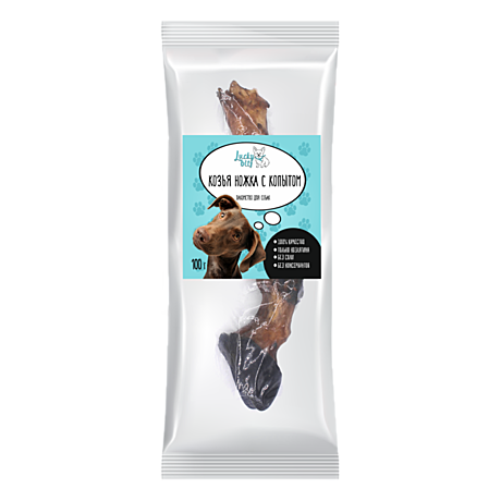 Lucky bits Лакомство для собак, Козья ножка с копытом 1шт