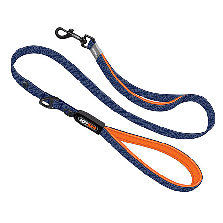 Joyser Поводок для собак Walk Base Leash M синий с оранжевым