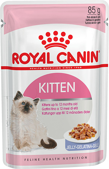 Royal Canin Kitten пауч для котят от 4 до 12 месяцев (желе) 85г