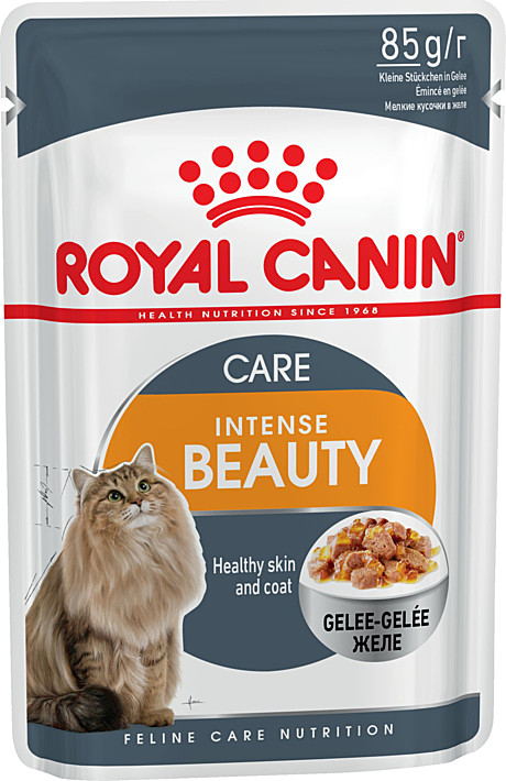 Royal Canin Intense Beauty пауч для кошек для поддержания красоты шерсти (желе) 85г
