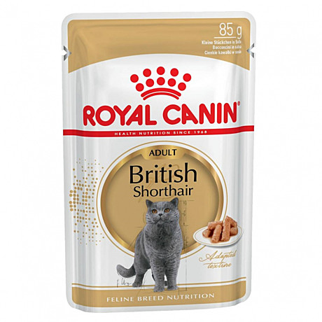 Royal Canin British Shorthair пауч для кошек британской короткошерстной породы (соус) 85г