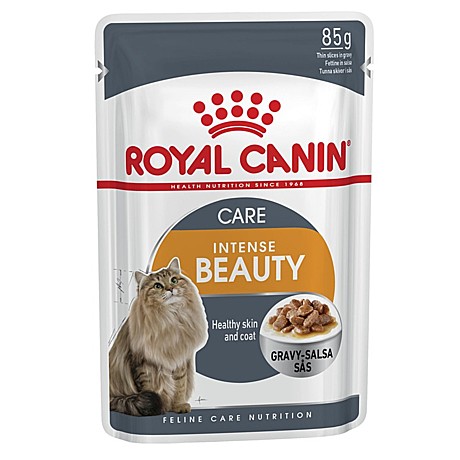 Royal Canin Intense Beauty пауч для кошек для поддержания красоты шерсти (соус) 85г
