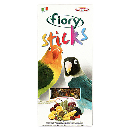 Fiory Sticks Палочки для средних попугаев с фруктами 2*60г