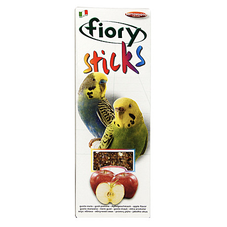 Fiory Sticks Палочки для попугаев с яблоками 2*30г