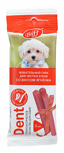 ТитБит Лакомство для мелких собак Жевательный снек DENT со вкусом Ягненка 3шт