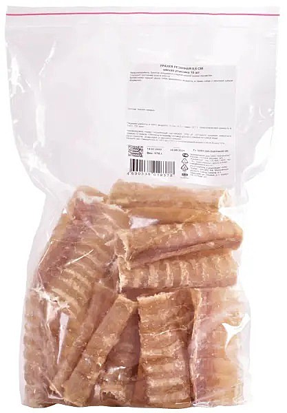 ТитБит Лакомство для собак Трахея говяжья резаная 15шт*8,5см